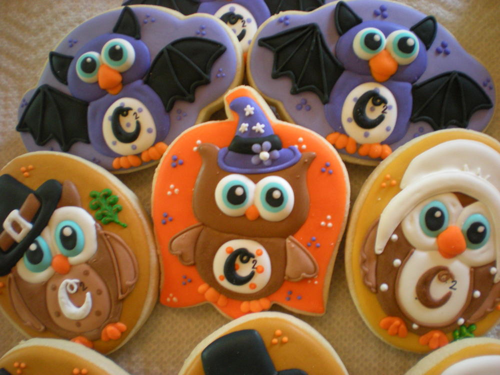 Halloween/Fall Themed Owl Cookies