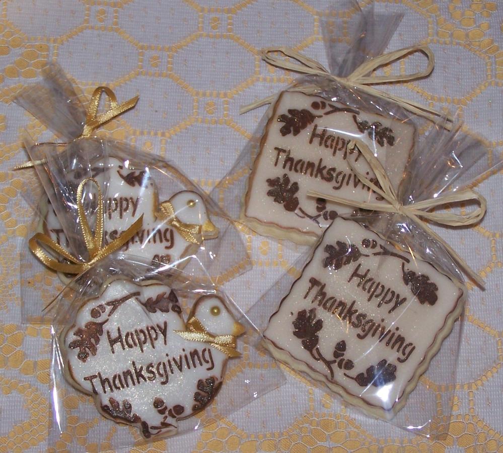 Thanksgiving Cookies/Stenciled/Fondant