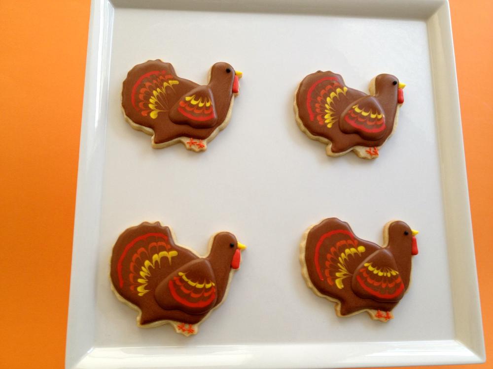 Thanksgiving cookies -Turkey