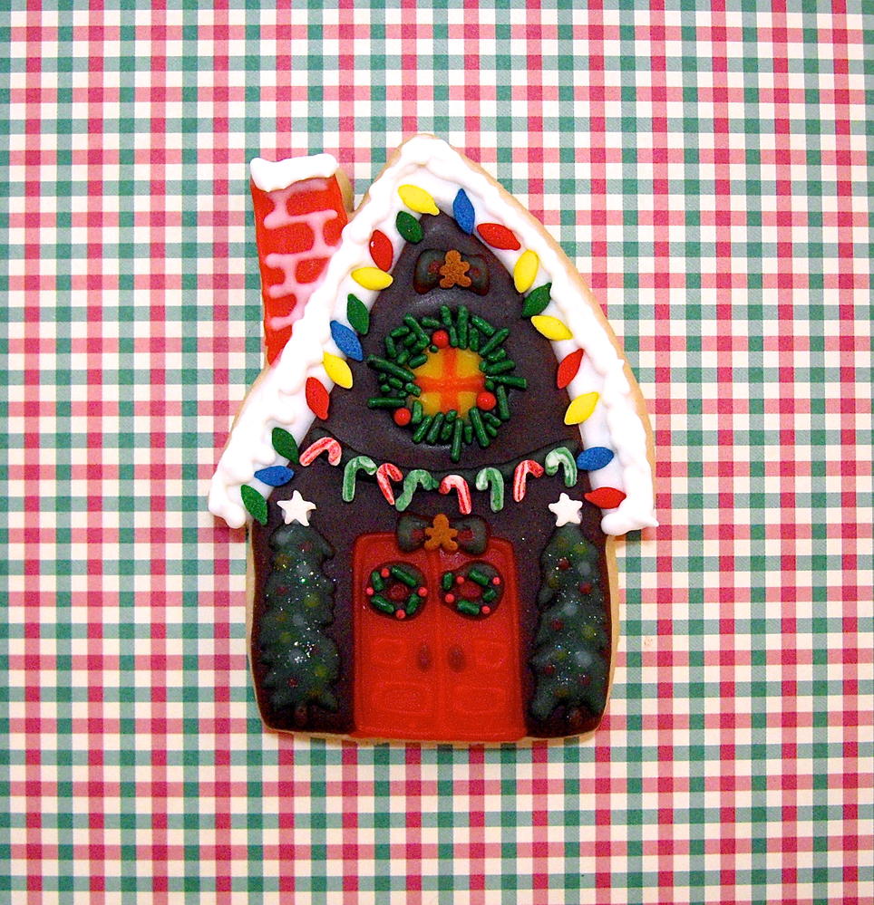 sugar cookie gingerbread house