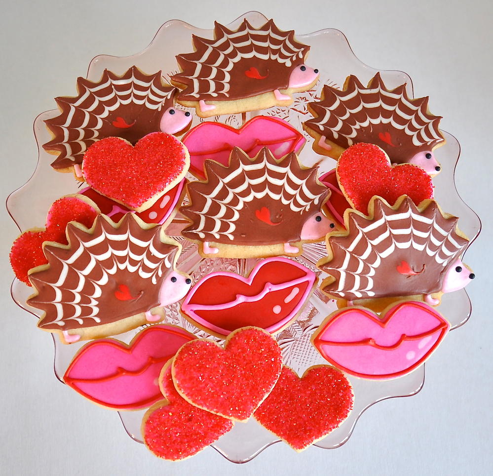 Hedgehogs and Kisses Valentine Cookie Collection