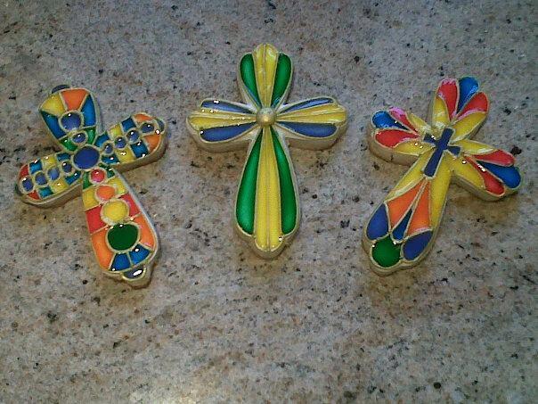 Stained Glass Crosses from Easter 2013