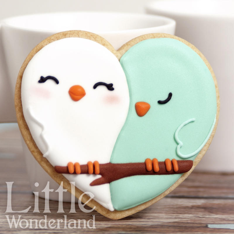 Love birds cookies