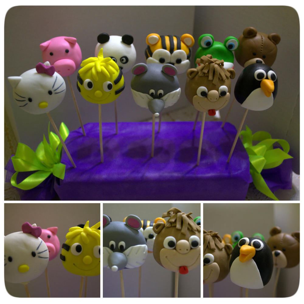 cake pops Animals