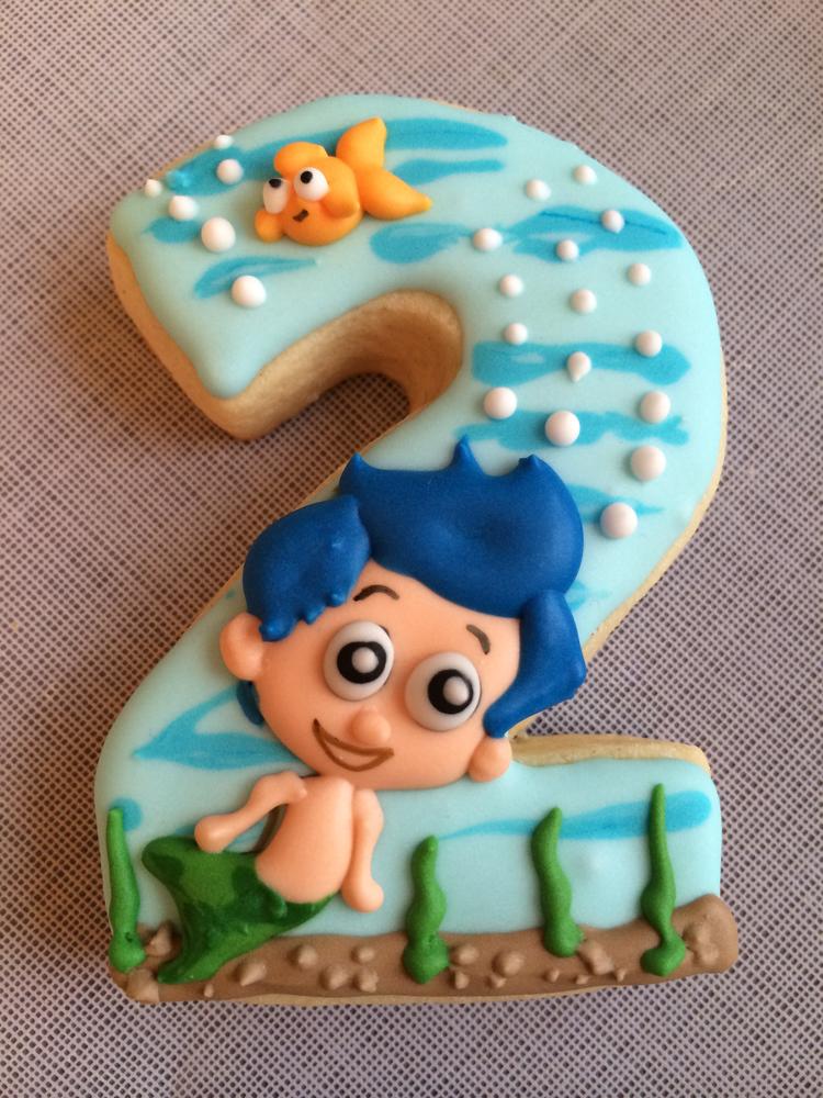 #2 bubble guppies themed cookie