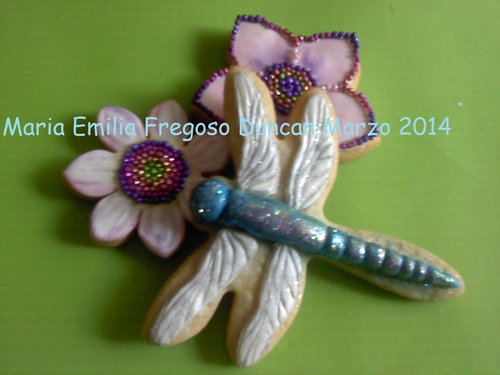 DragonFly with Glitter Beads
