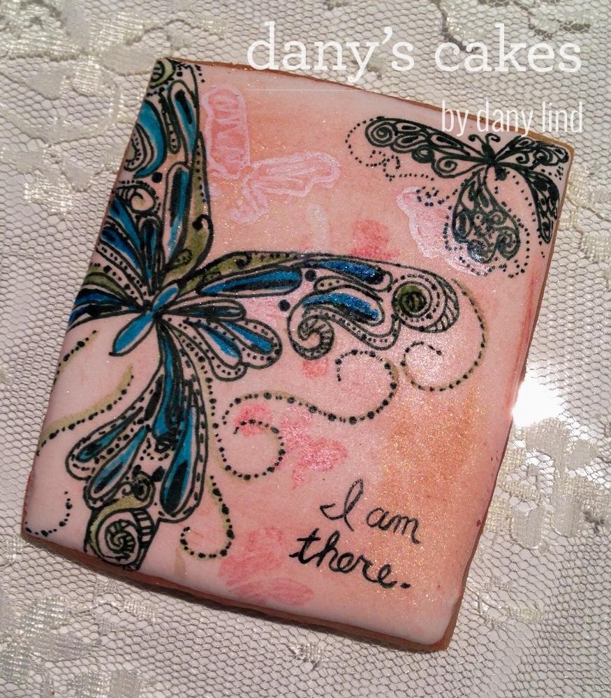 Painted butterfly by Dany's Cakes