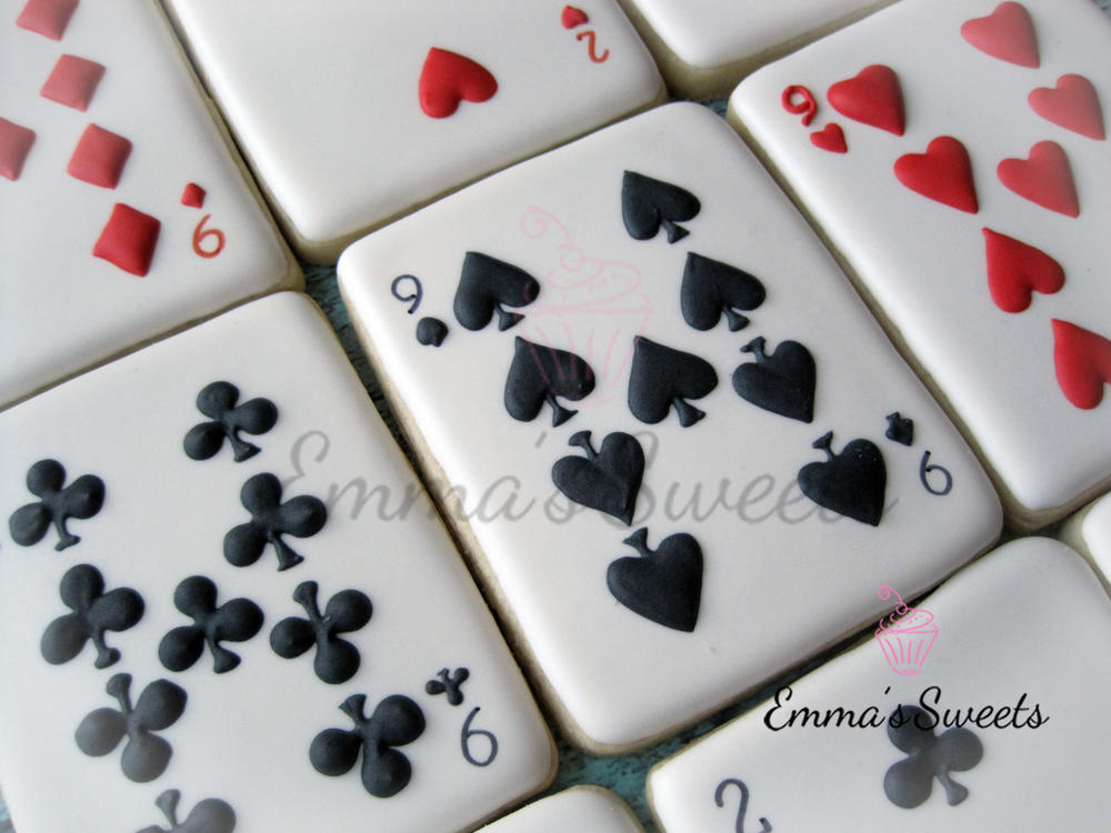 Deck of Cards Cookies by Emma's Sweets