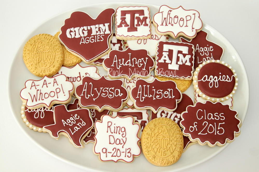 Texas A&amp;M Ring Day Cookies!