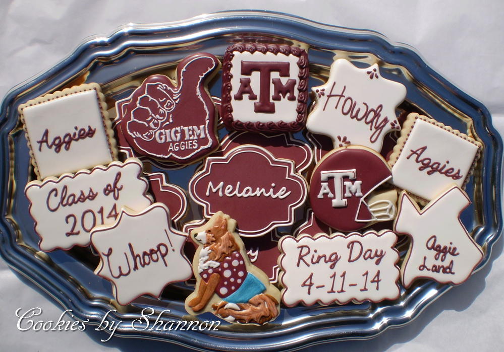 Aggie Ring Day Cookies
