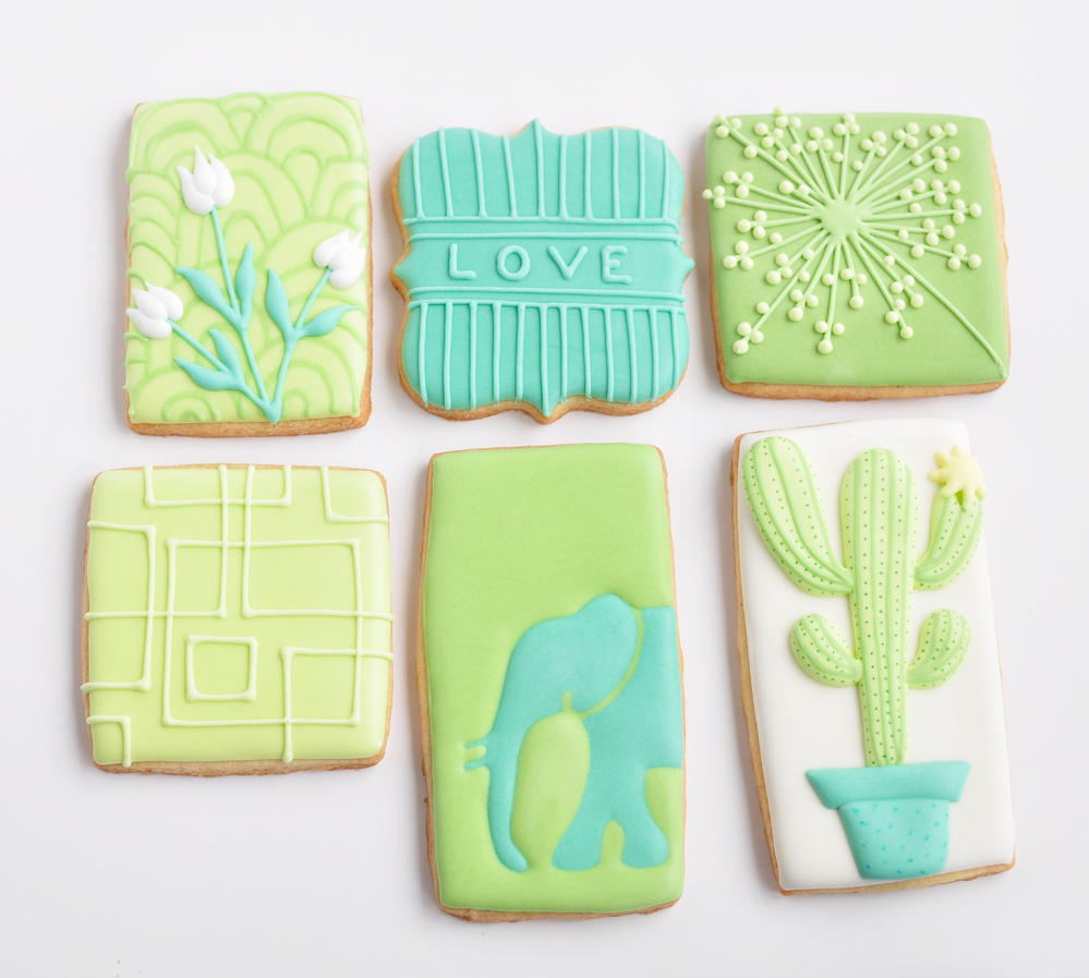 Misc. on square cookies