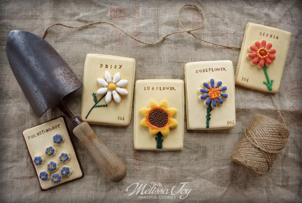 Flower Seed Packet Cookies by Melissa Joy