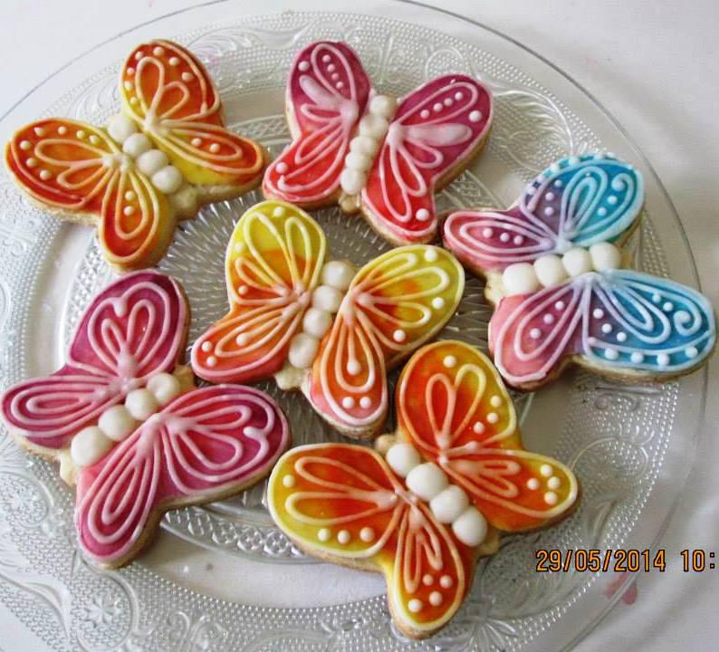 Practice Bakes Perfect Challenge #1 - Hand-Painted Butterfly Cookies
