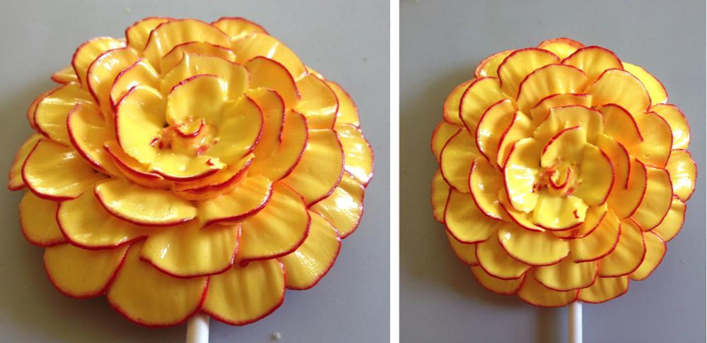 Yellow and Red Flower {Tutorial}
