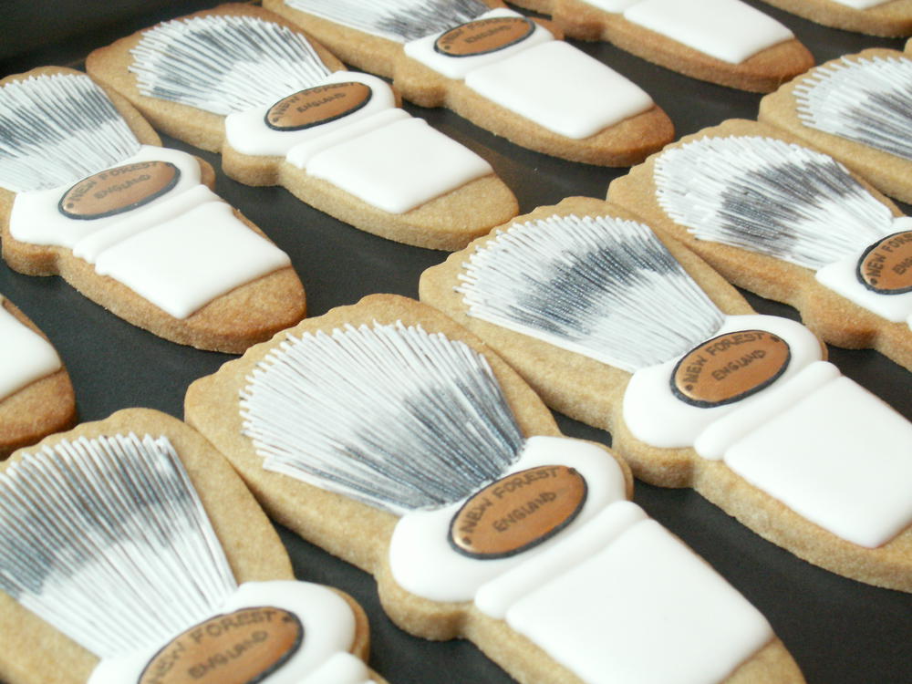 Shaving brush cookies from ages ago