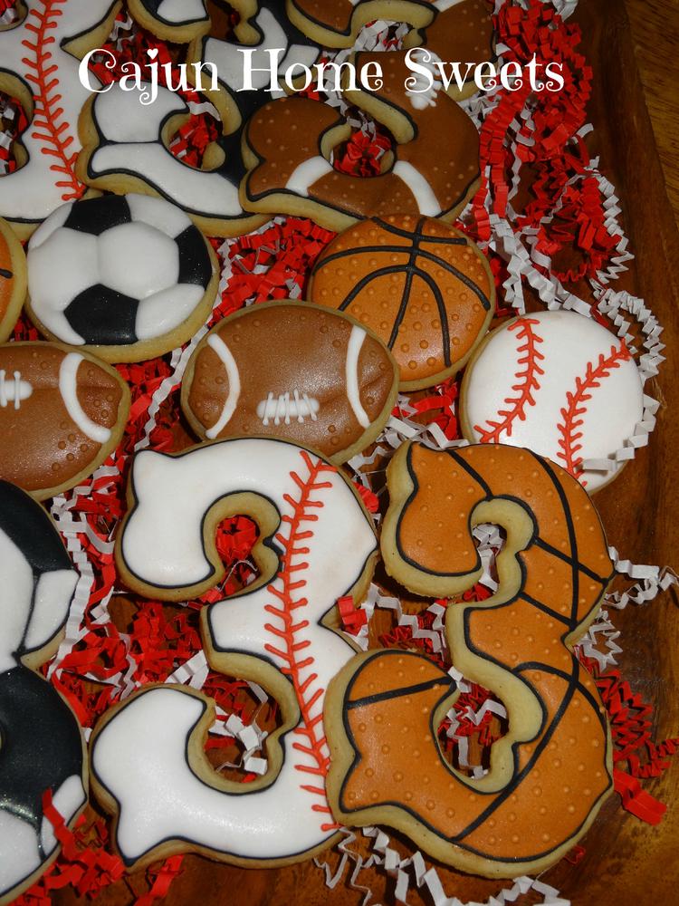 Baseball and Basketball Cookies