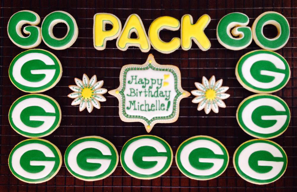 Green Bay Packers cookie platter