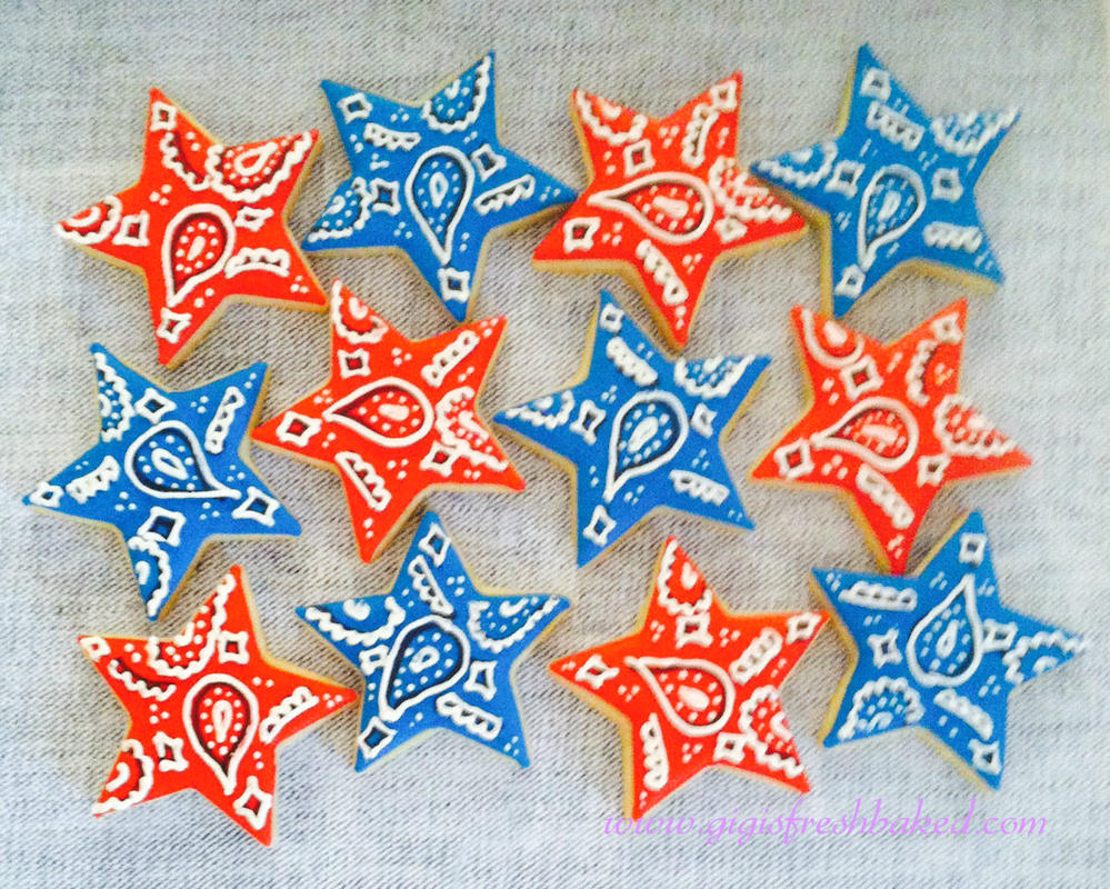 Bandana Star Cookies