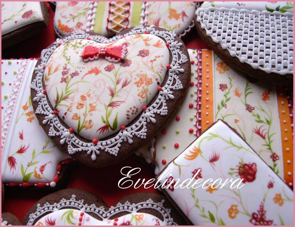 Provencal fabric cookies