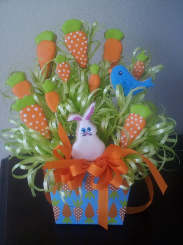 Basket of Carrots for Easter