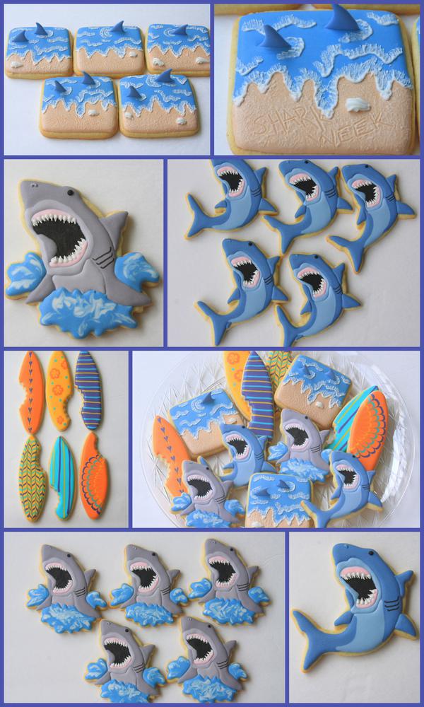 Shark Week Cookies