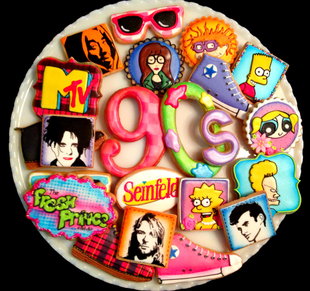 90's Themed Cookies