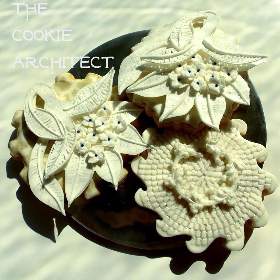 Bas Relief Flowers | The Cookie Architect