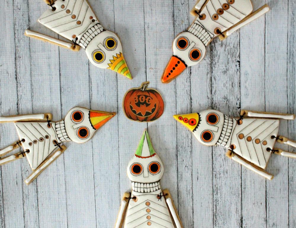 Halloween/Day of the Dead cookie ornaments