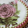 Stamped Rose Cookie with Flooded Color Inlay: Cookie and Photo by Julia M Usher