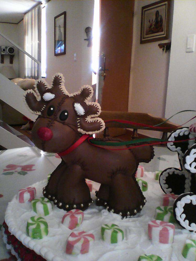 3-D Chocolate Reindeer