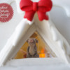 Mouse in the Attic: Mouse in the Attic wanting to see a glimpse of Santa!