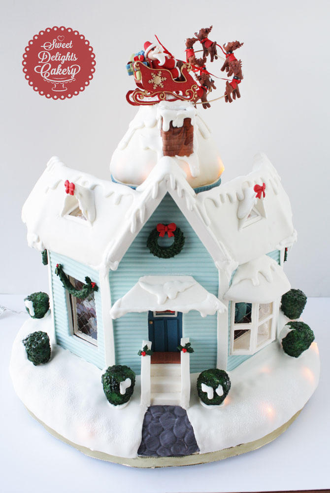 'Twas The Night Before Christmas Gingerbread House II