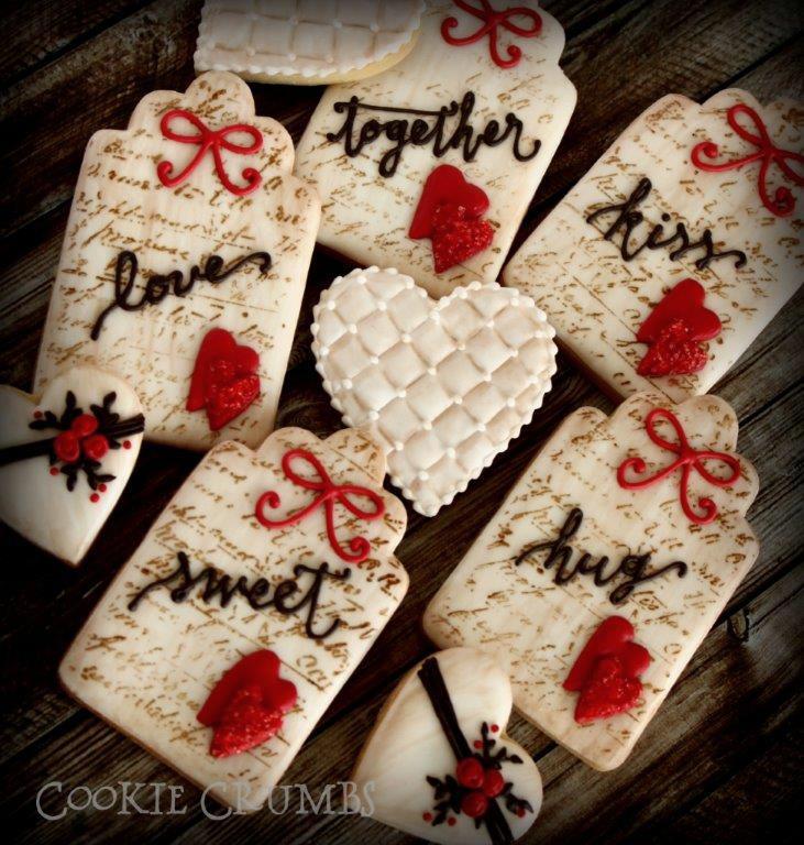 Valentine's Day Gift Tag cookies