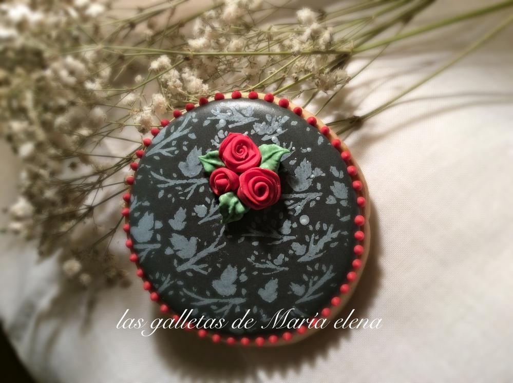 Black and Red Valentine's Cookie