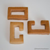 3-dimensional puzzle - individual cookies: The shapes of each cookie (two cookies are the same shape)