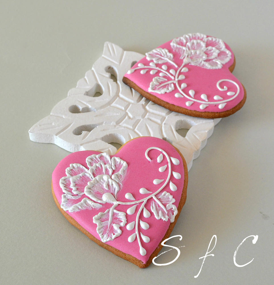 Brush Embroidery Cookies
