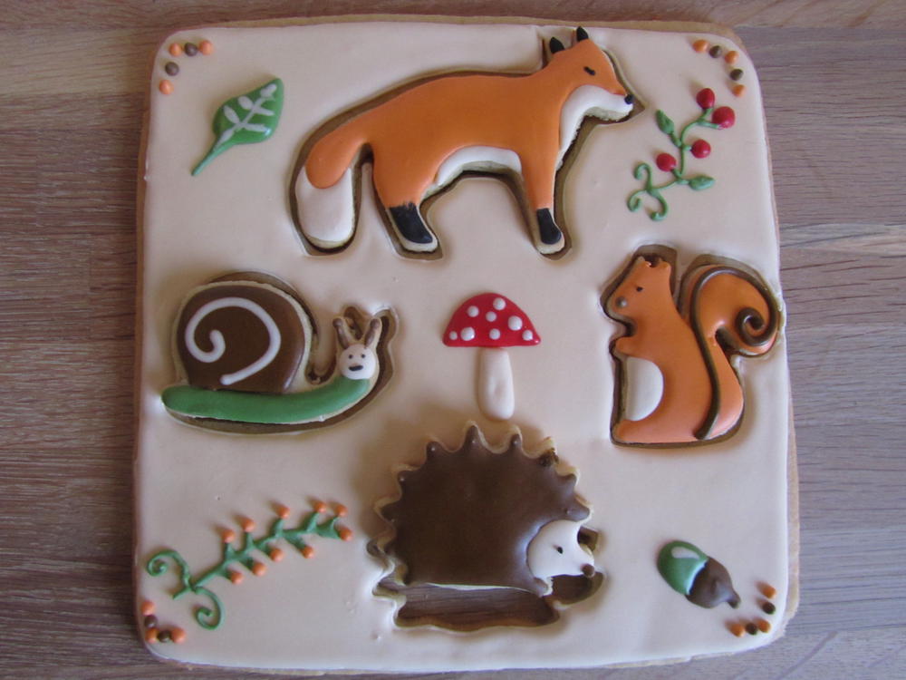 Woodland Puzzle Cookie