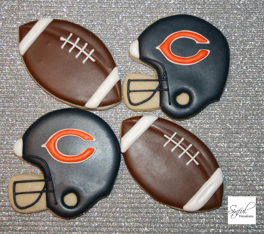 Chicago Bears Football Cookies