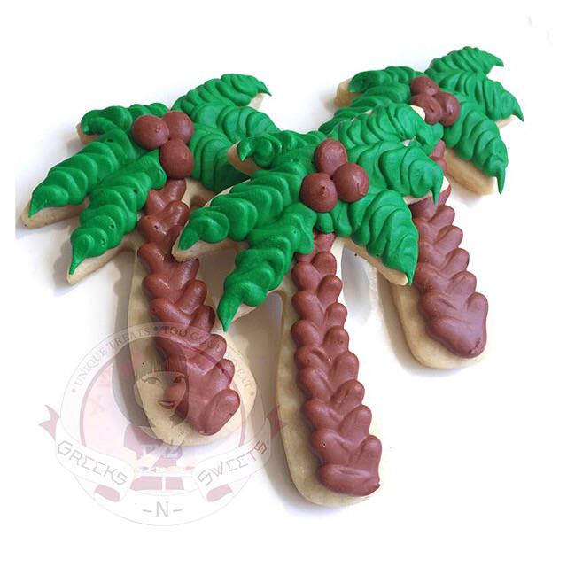 Palm Tree Cookies -Greeks-N-Sweets
