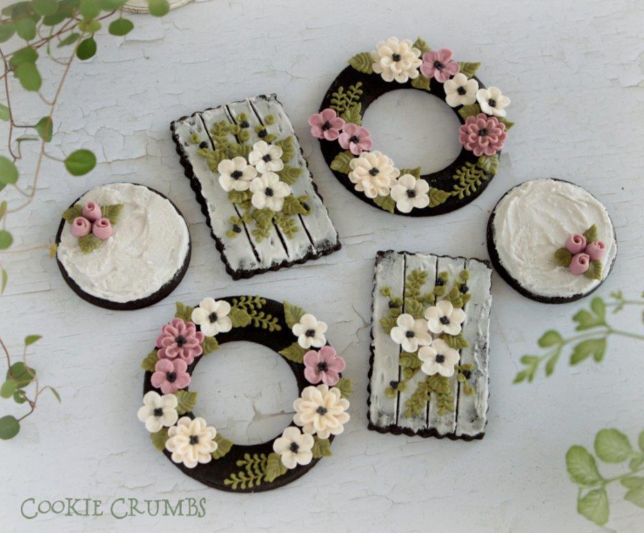 spring-summer floral cookies