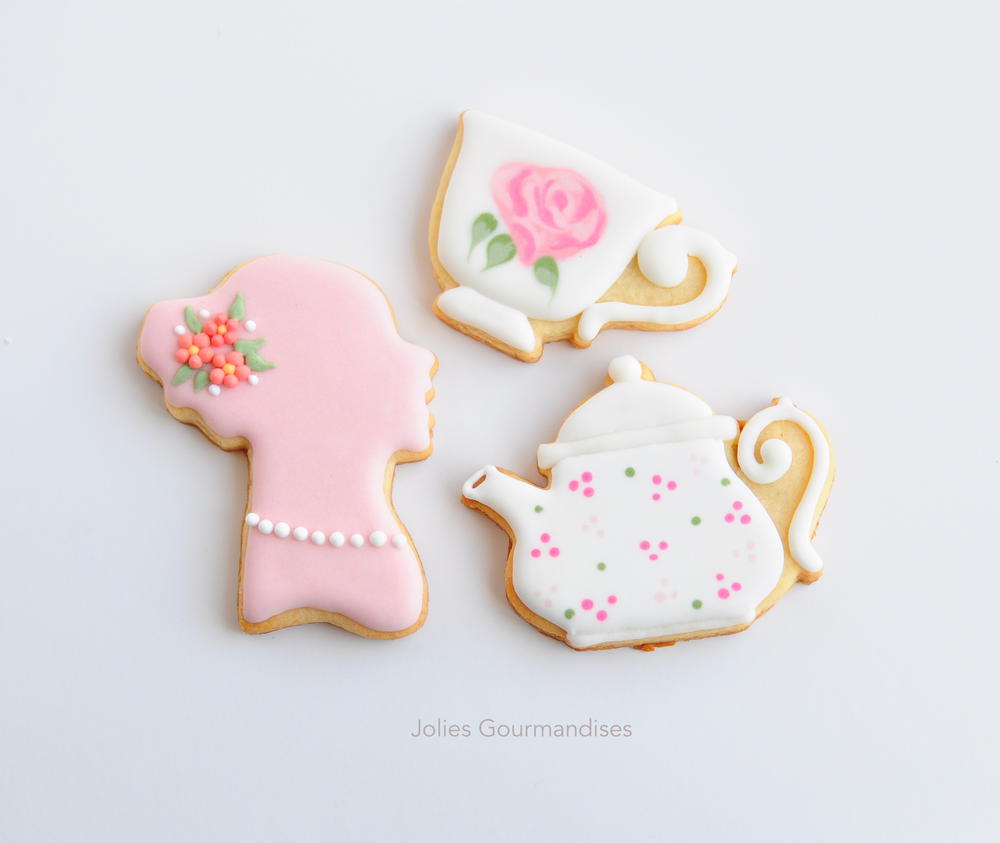Teacup, Teapot and Silhouette Cookies