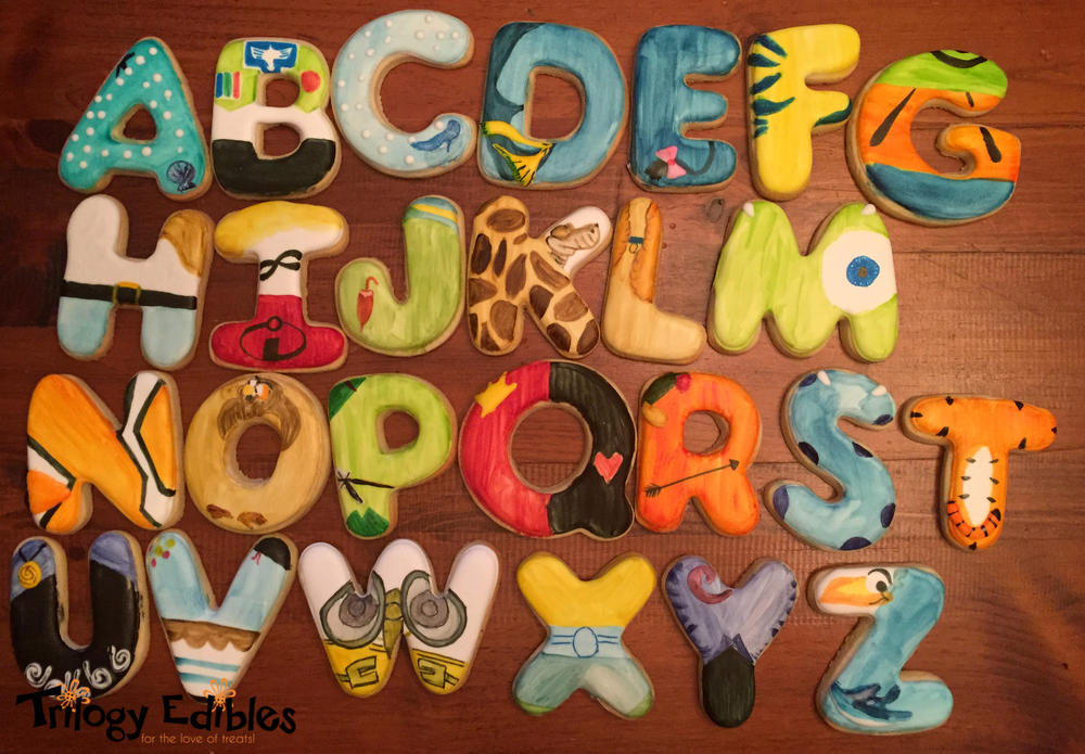 Disney Alphabet Cookies