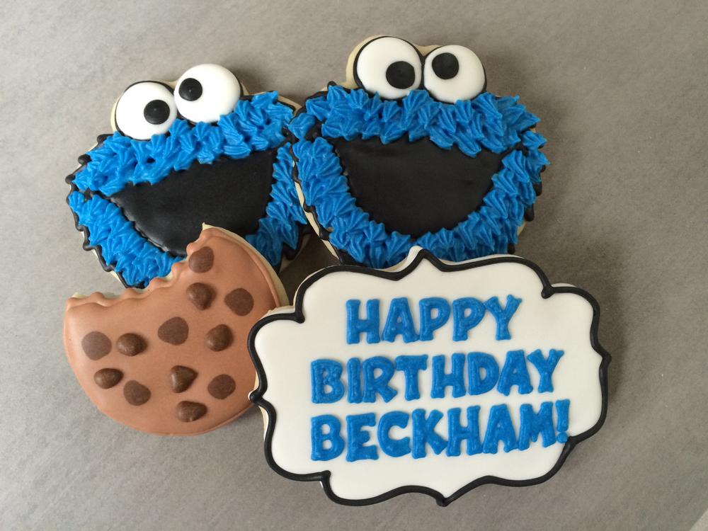 Cookie Monster for Beckham's Birthday