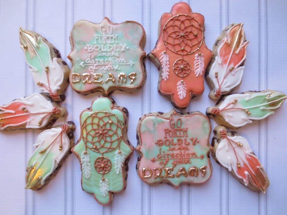 Boho Dreamcatcher Cookies