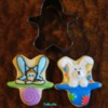 contortionist and rabbit in hat: gingerbread man cutter