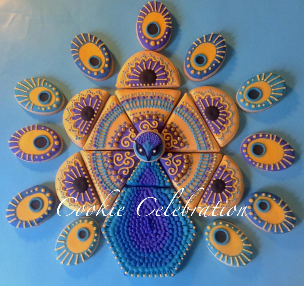 Peacock Platter - Cookie Celebration