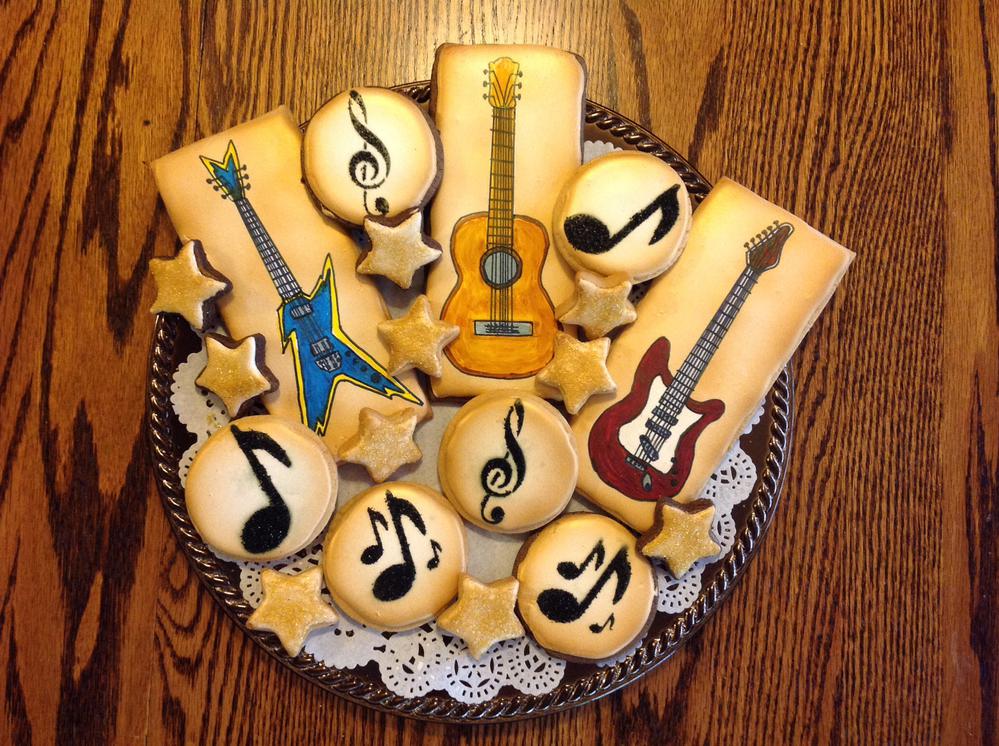 Guitar/Music Cookies