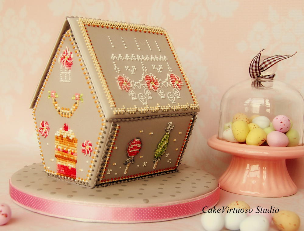 Gingerbread lollipop house