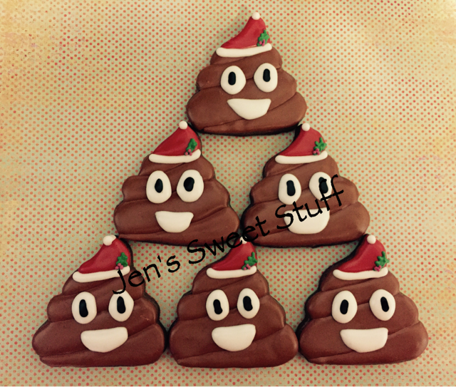 Christmas/Santa Poop Emojis | Cookie Connection