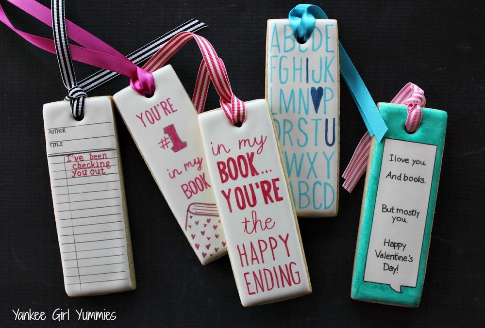 Valentine bookmarks